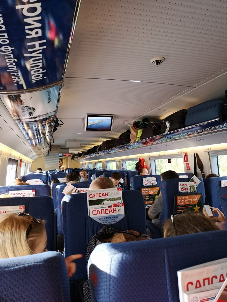 inside the sapsan train